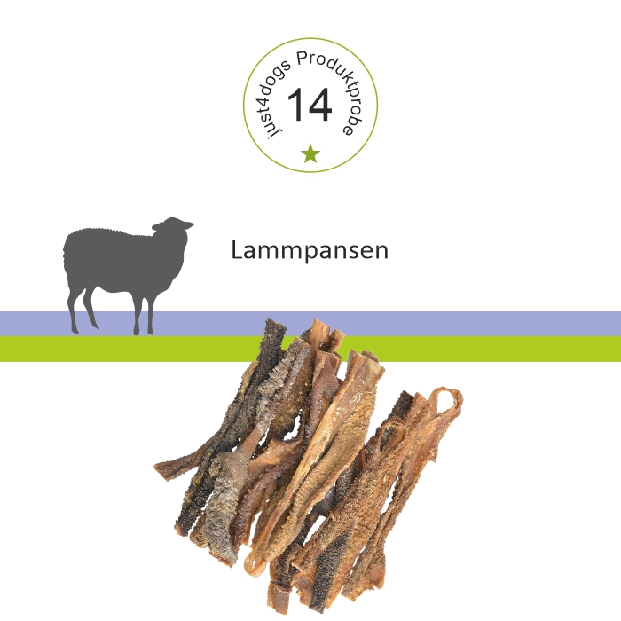 Probepackung - Lammpansen luftgetrocknet - Kauartikel für Hunde